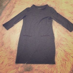 Grey sweater dress